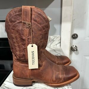 Tecovas - The Doc - Scotch - Goat- Tan Leather Western Boots - 9.5 EE